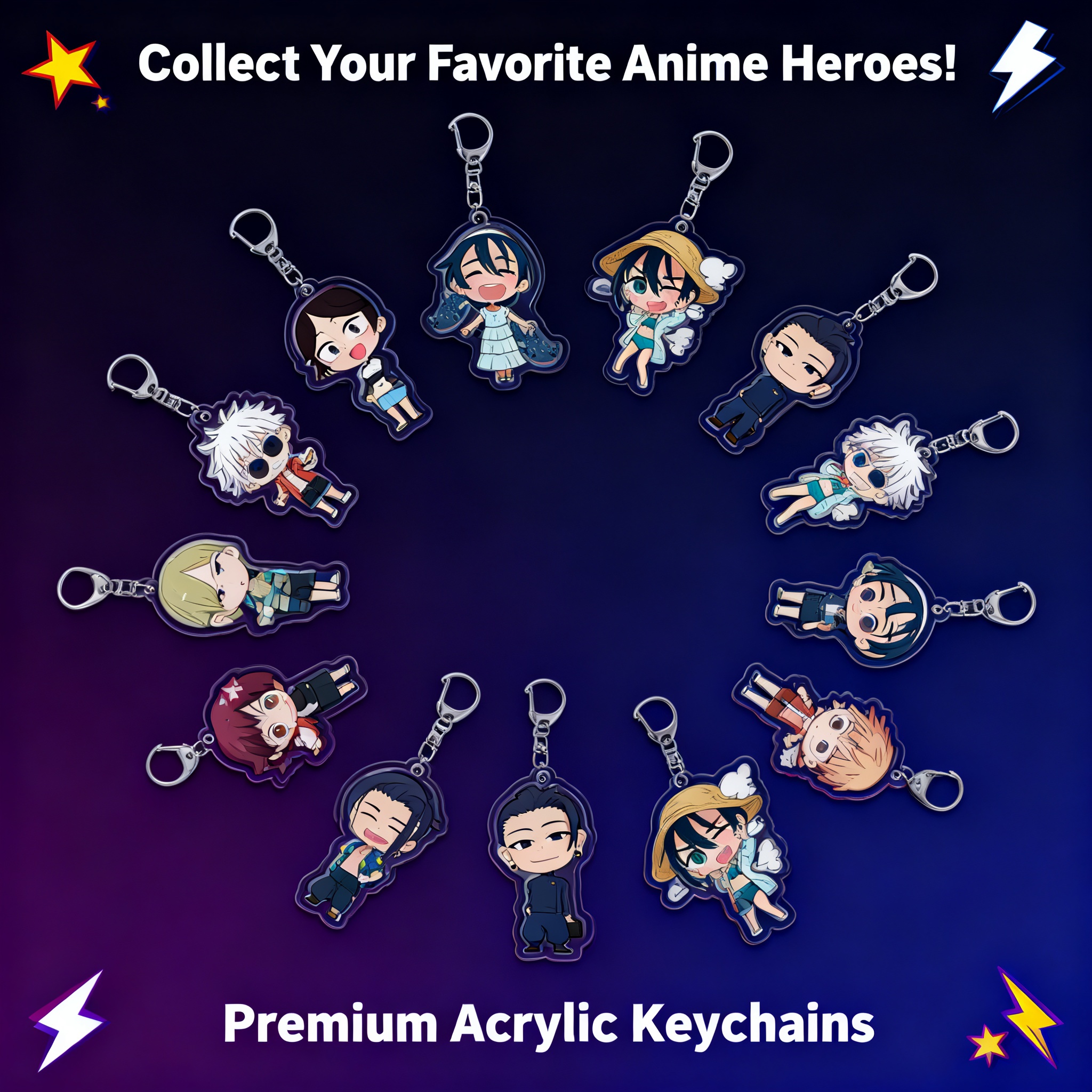 Anime Jujutsu Kaisen Merchandise - Jujutsu Kaisen Gojo Satoru Fushiguro Megumi