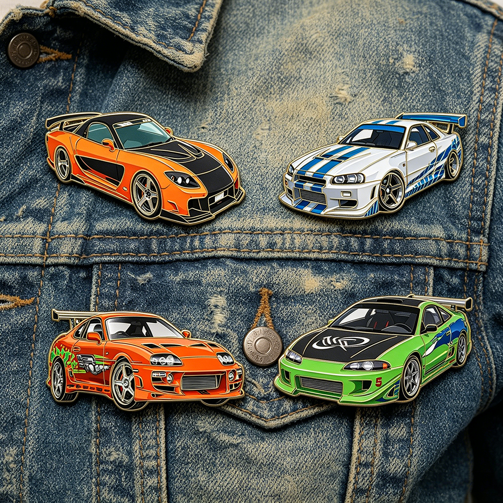 Enamel Pin Set - 4pcs The Fast and the Furious