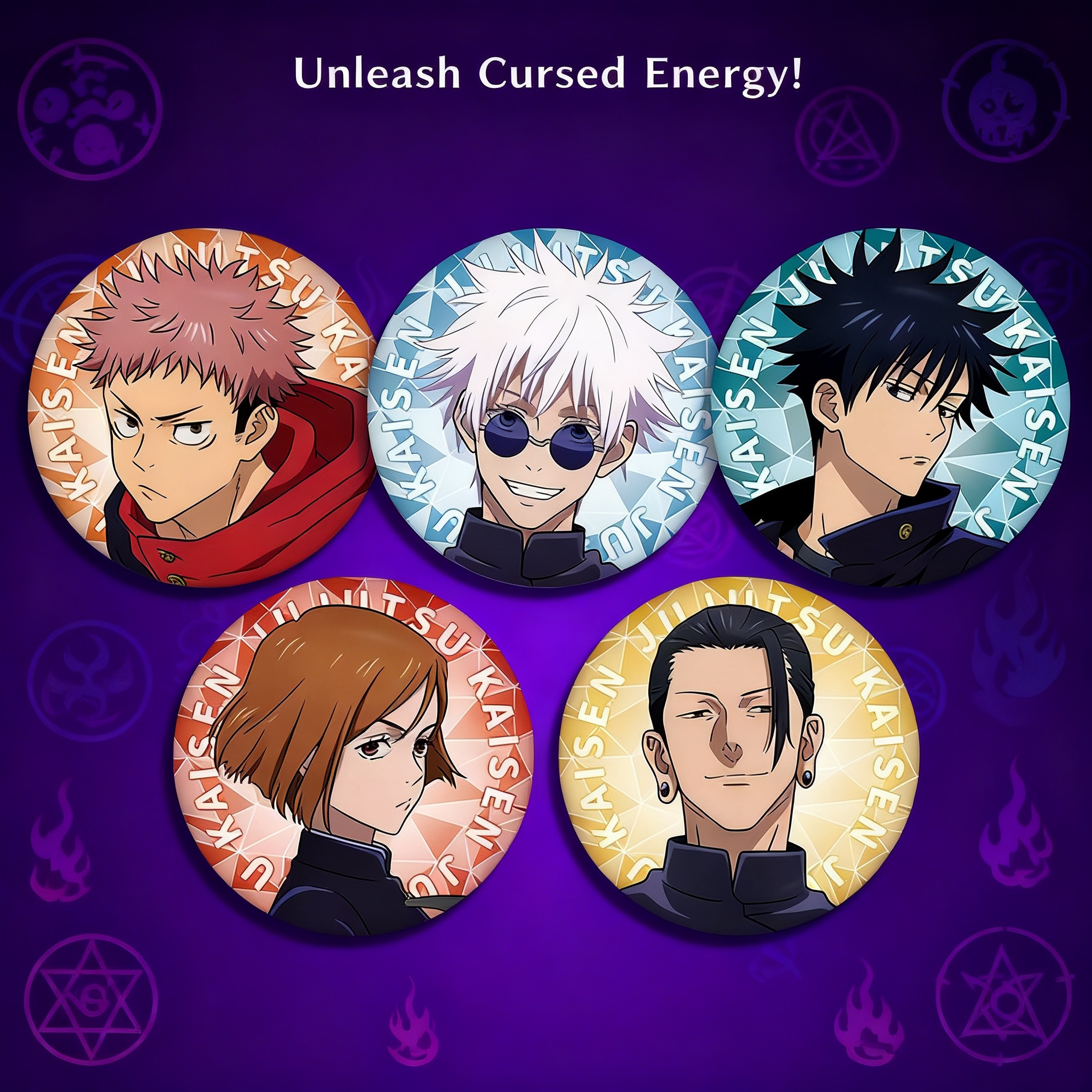 Anime Badge Jujutsu Kaisen 58  - Anime Jujutsu Kaisen Merchandise incelemesi ve fiyatı