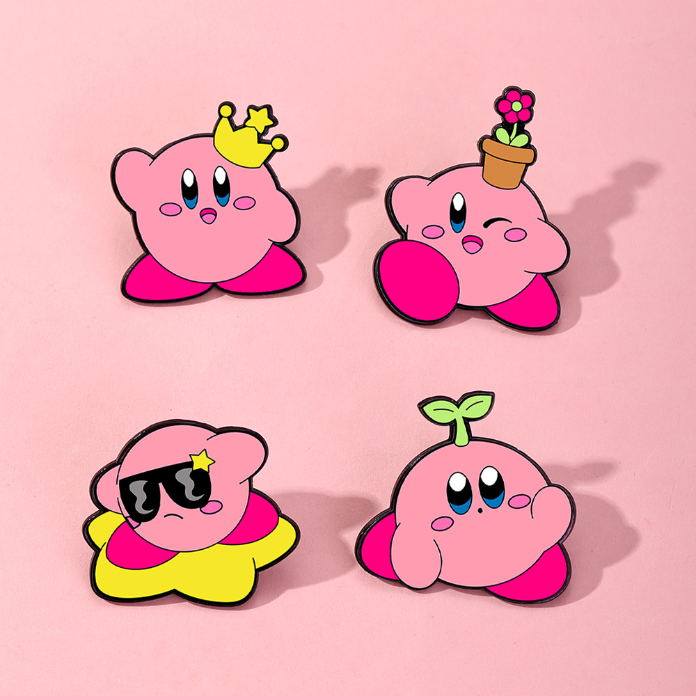 4pcs Kirby Enamel Lapel Pins S - Enamel Pin Set incelemesi ve fiyatı