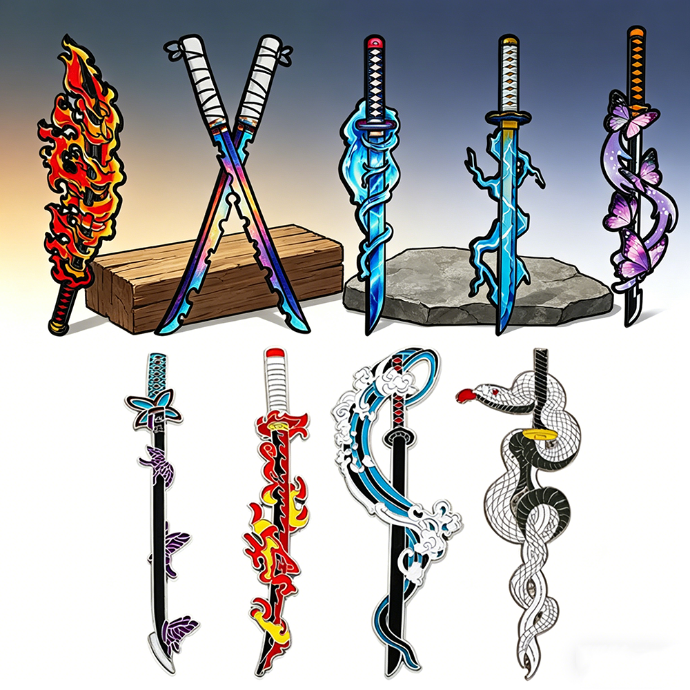 Demon Slayer Nichirin Sword En - Enamel Pin Set incelemesi ve fiyatı