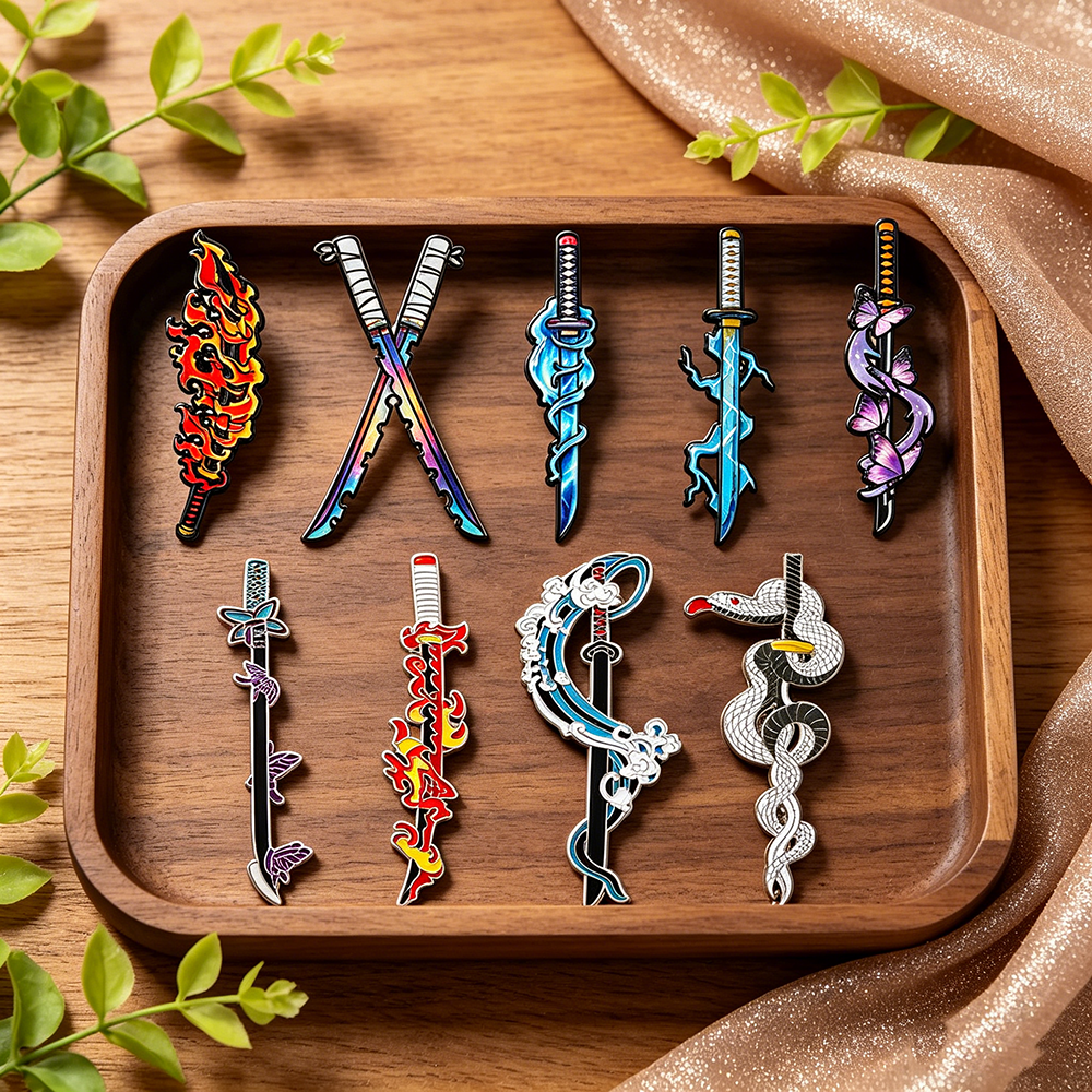 Demon Slayer Nichirin Sword En - Enamel Pin Set incelemesi ve fiyatı