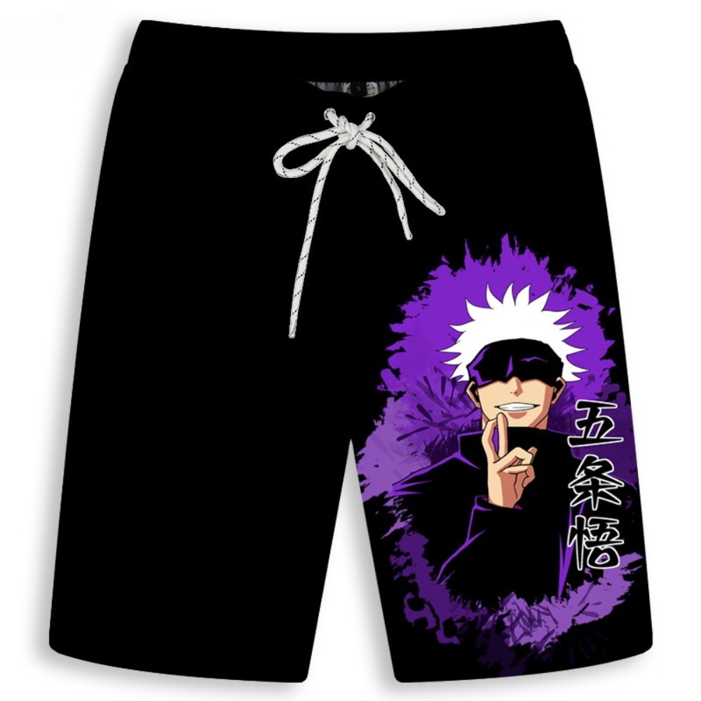 Men's Gojo Satoru Printed Shor - Anime Merchandise Store Japan incelemesi ve fiyatı