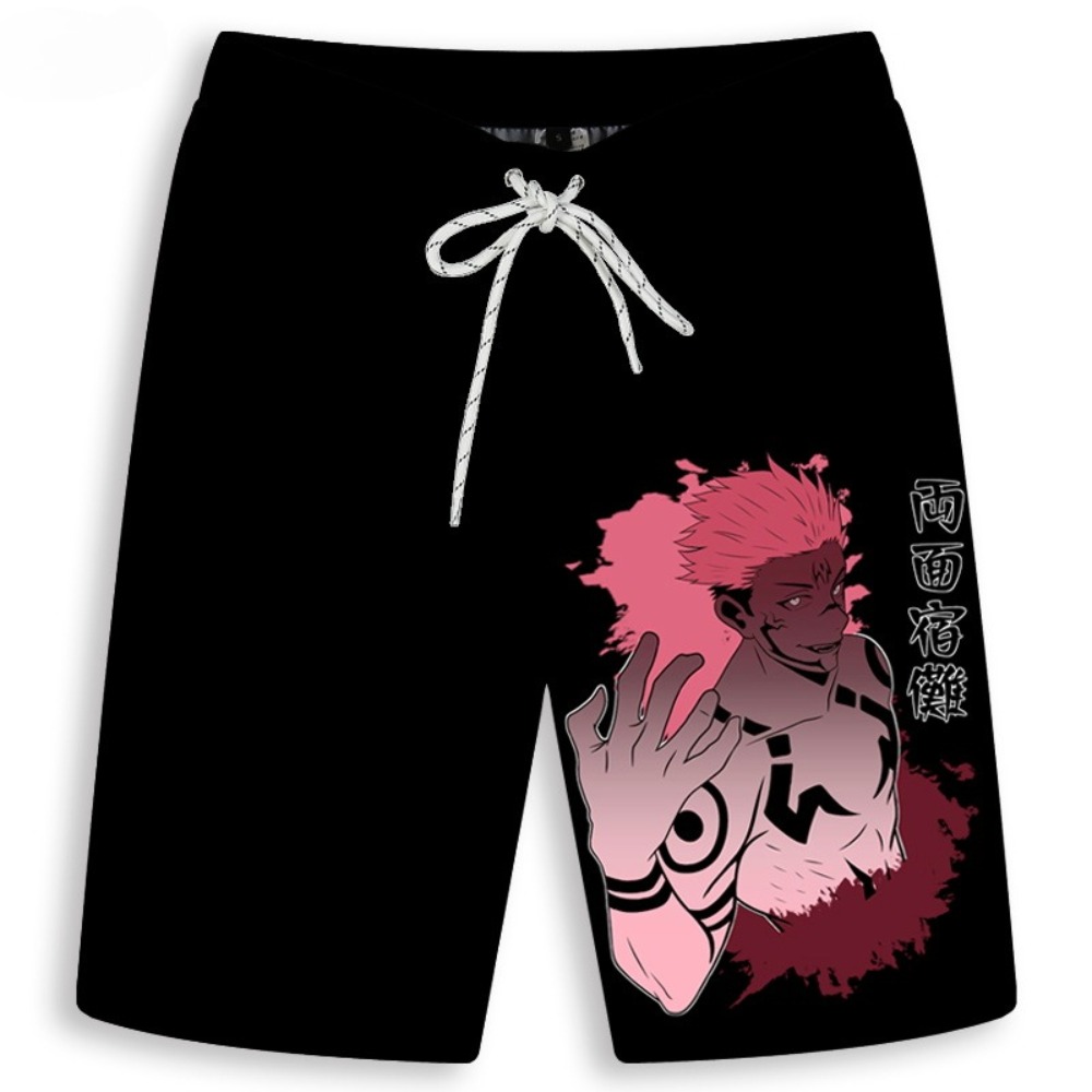 Men's Gojo Satoru Printed Shor - Anime Merchandise Store Japan incelemesi ve fiyatı
