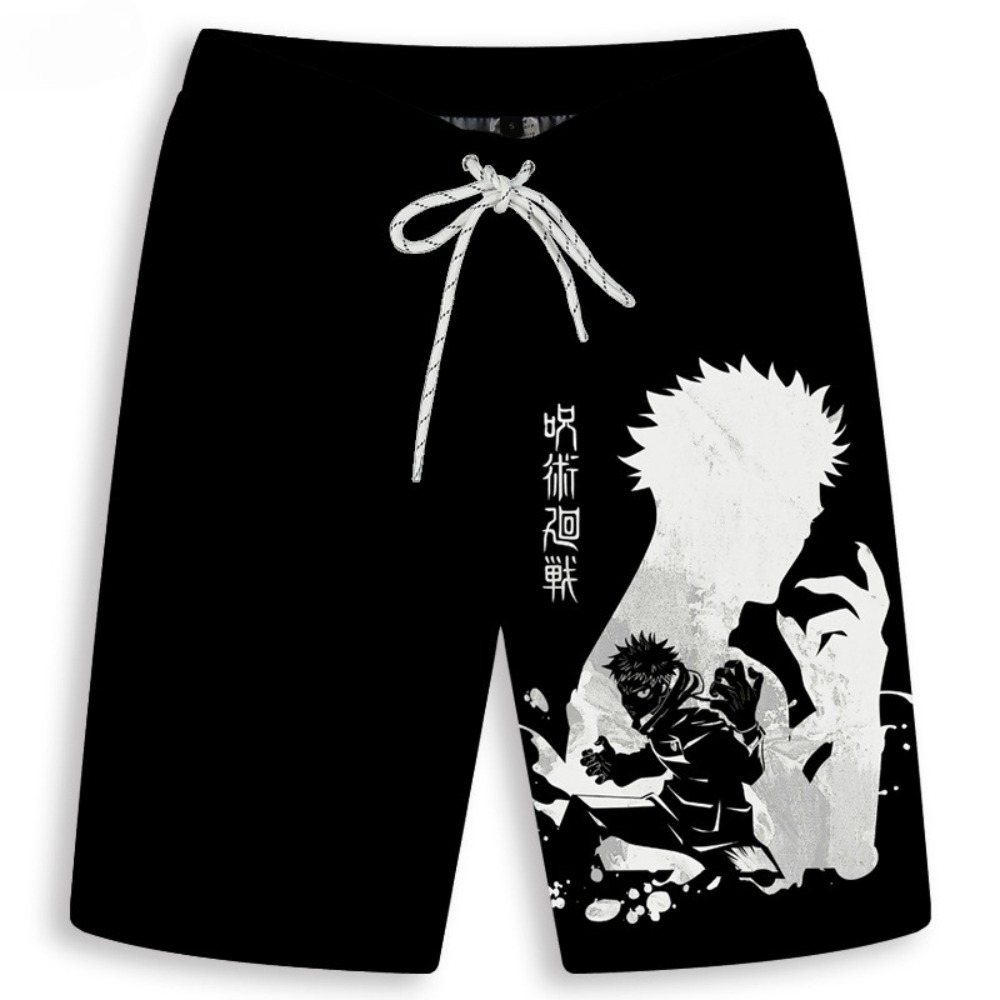 Men's Gojo Satoru Printed Shor - Anime Merchandise Store Japan incelemesi ve fiyatı