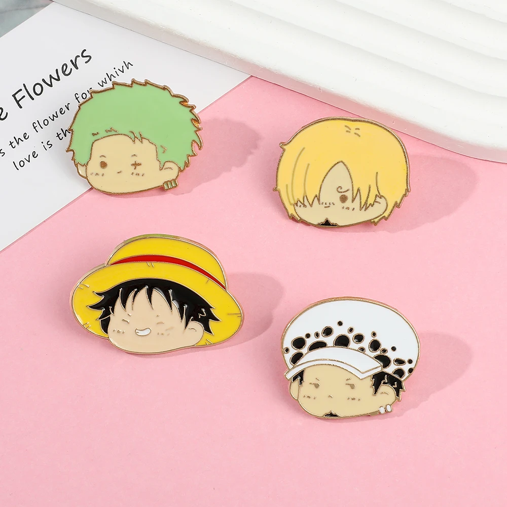 4 Pcs Anime Character Brooch S - Enamel Pin Set incelemesi ve fiyatı