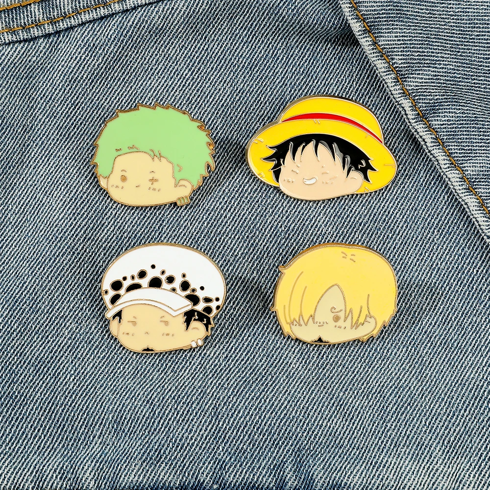 4 Pcs Anime Character Brooch S - Enamel Pin Set incelemesi ve fiyatı