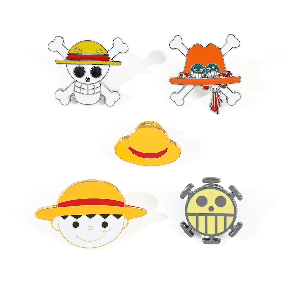 5 Pcs Cartoon Monkey D. Luffy  - Enamel Pin Set incelemesi ve fiyatı