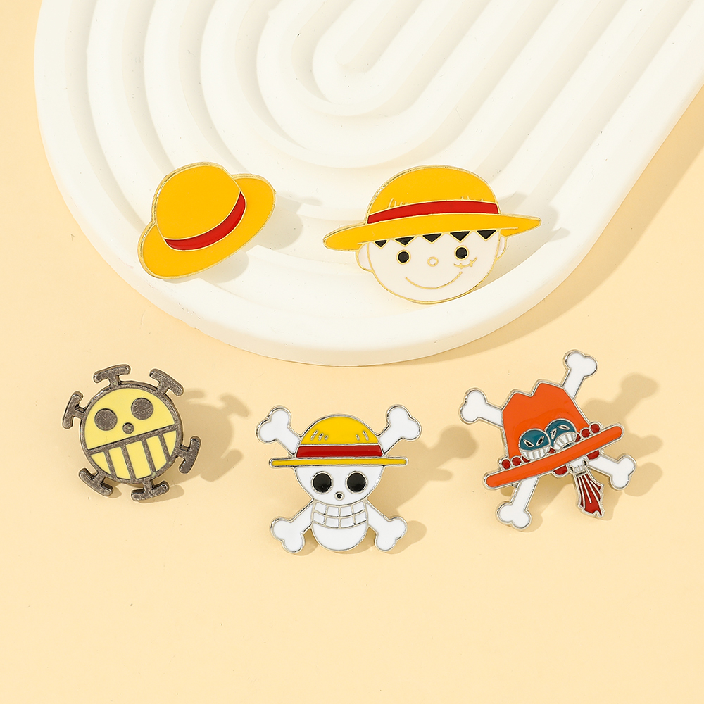 5 Pcs Cartoon Monkey D. Luffy  - Enamel Pin Set incelemesi ve fiyatı