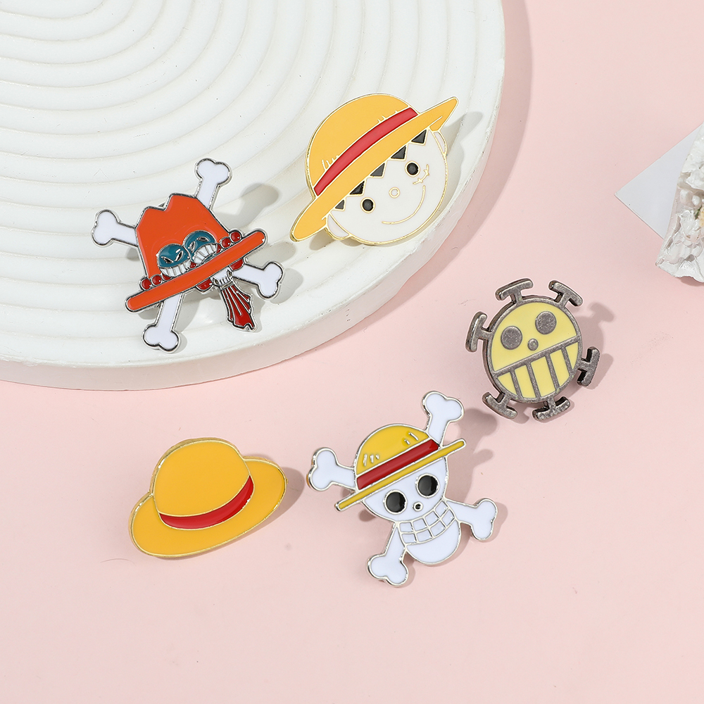 5 Pcs Cartoon Monkey D. Luffy  - Enamel Pin Set incelemesi ve fiyatı