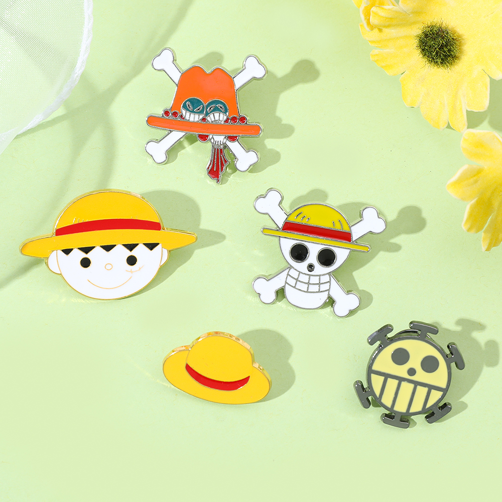 5 Pcs Cartoon Monkey D. Luffy  - Enamel Pin Set incelemesi ve fiyatı