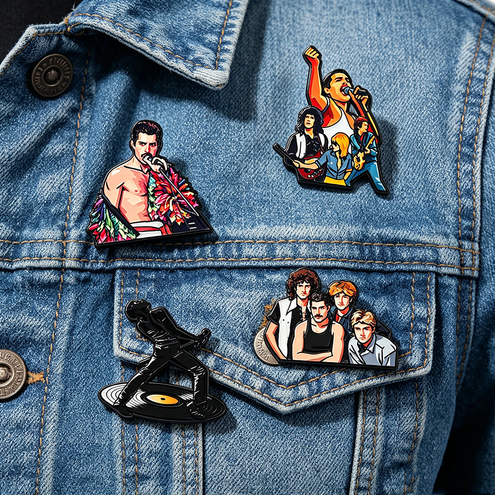 4pcs Classic Rock Band Enamel  - Enamel Pin Set incelemesi ve fiyatı
