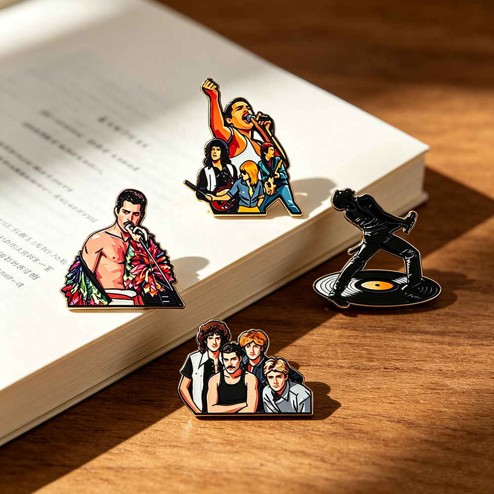 4pcs Classic Rock Band Enamel  - Enamel Pin Set incelemesi ve fiyatı
