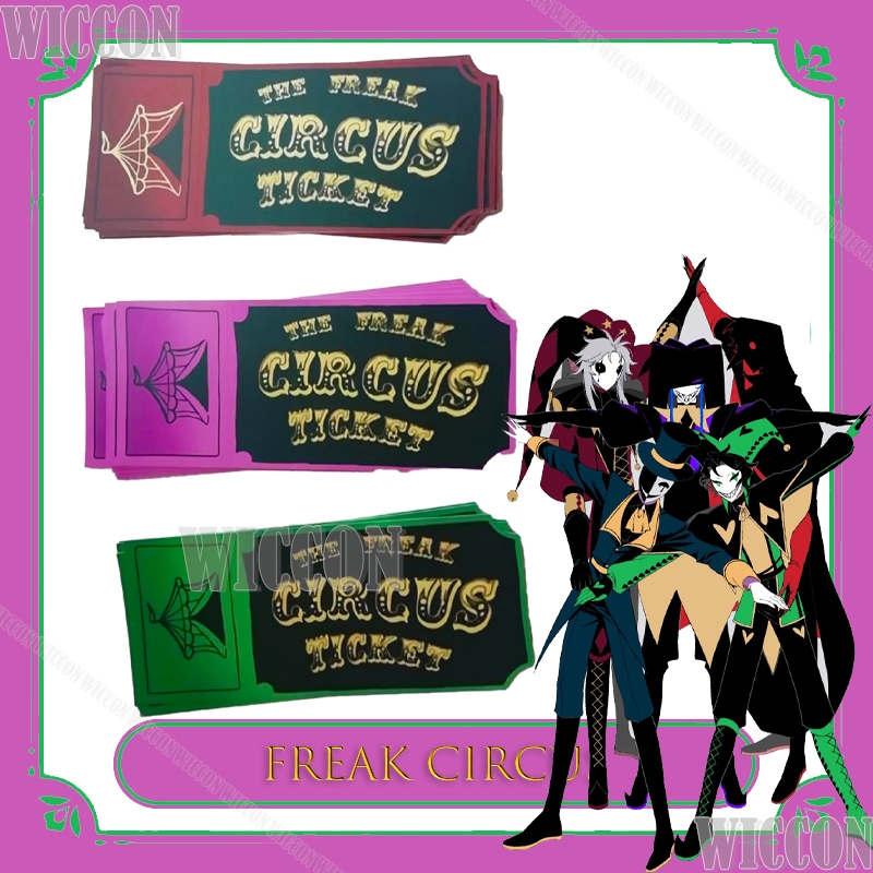 Freak Circus Ticket Card Red G - Original Anime Merchandise incelemesi ve fiyatı
