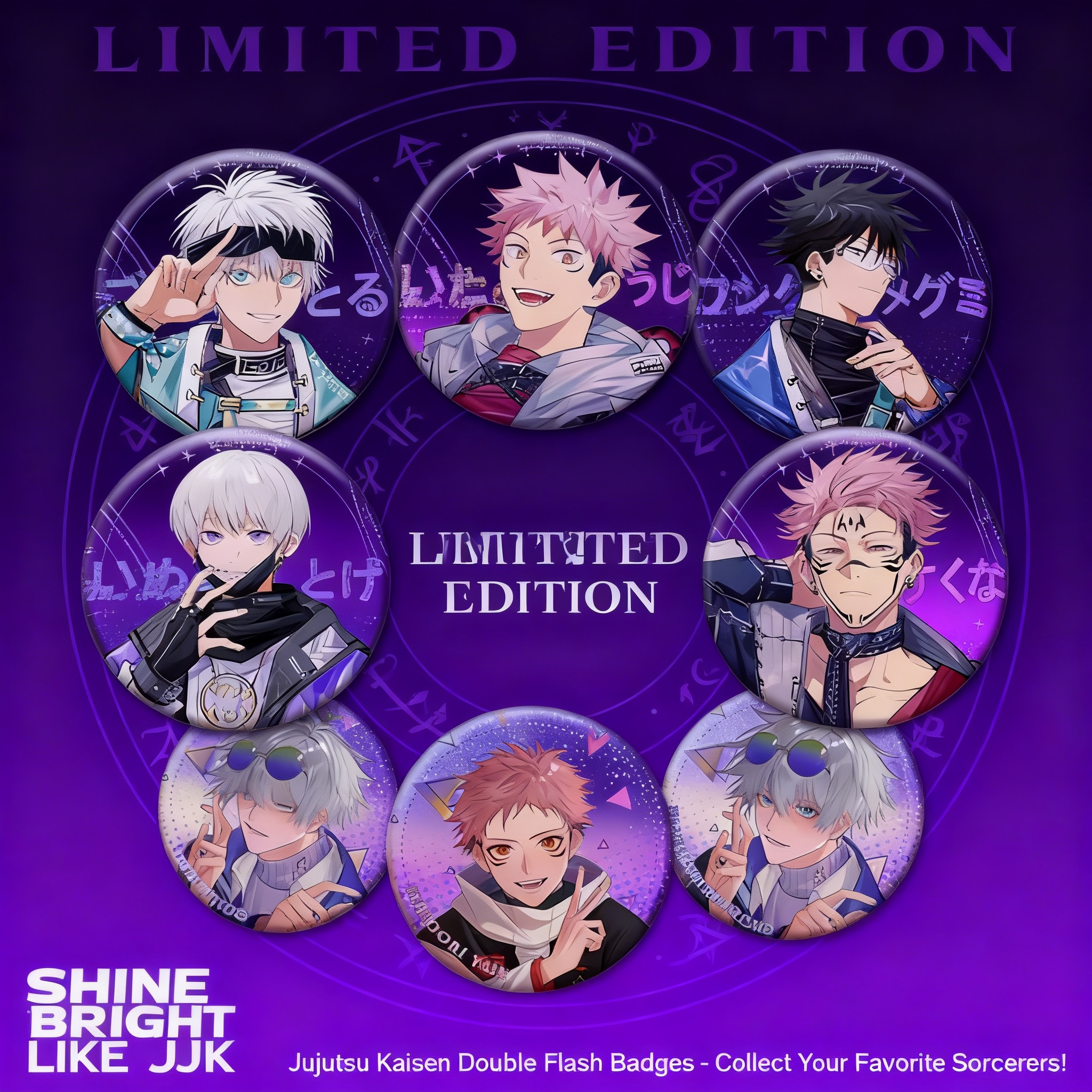 Anime Badge Set Jujutsu Kaisen - Anime Jujutsu Kaisen Merchandise incelemesi ve fiyatı