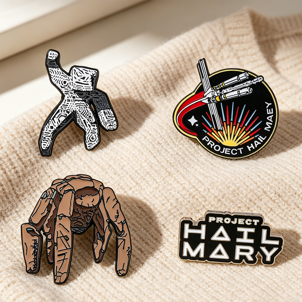 4pc Sci-Fi Enamel Pin Set Proj - Enamel Pin Set incelemesi ve fiyatı