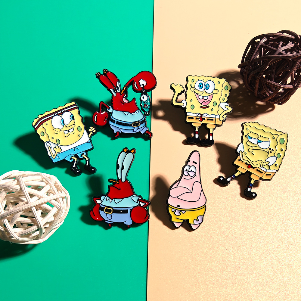 6 Pcs SpongeBob SquarePants An - Enamel Pin Set incelemesi ve fiyatı