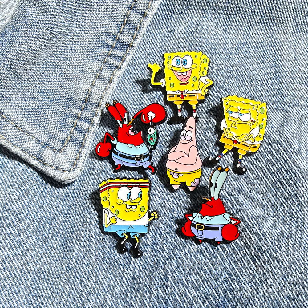 6 Pcs SpongeBob SquarePants An - Enamel Pin Set incelemesi ve fiyatı